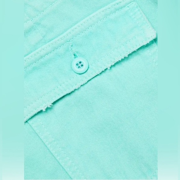 Le Superbe Beach Crawler Maldives Blue Cut Off Shorts Size 8 NWT - Picture 7 of 9